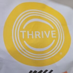 Thrive Bold Yellow and White Logo Tote